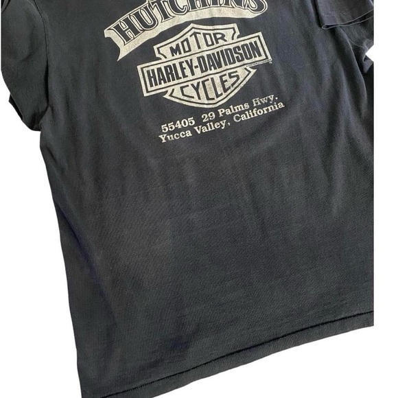 VTG 90s Harley Davidson Sturgis Tshirt XL Buffalo Distressed Thin Single Stitch - Picture 13 of 14
